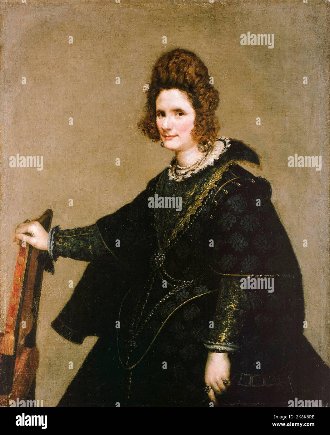 Diego Velazquez, Porträt einer Dame, Ölgemälde auf Leinwand, um 1630 Stockfoto