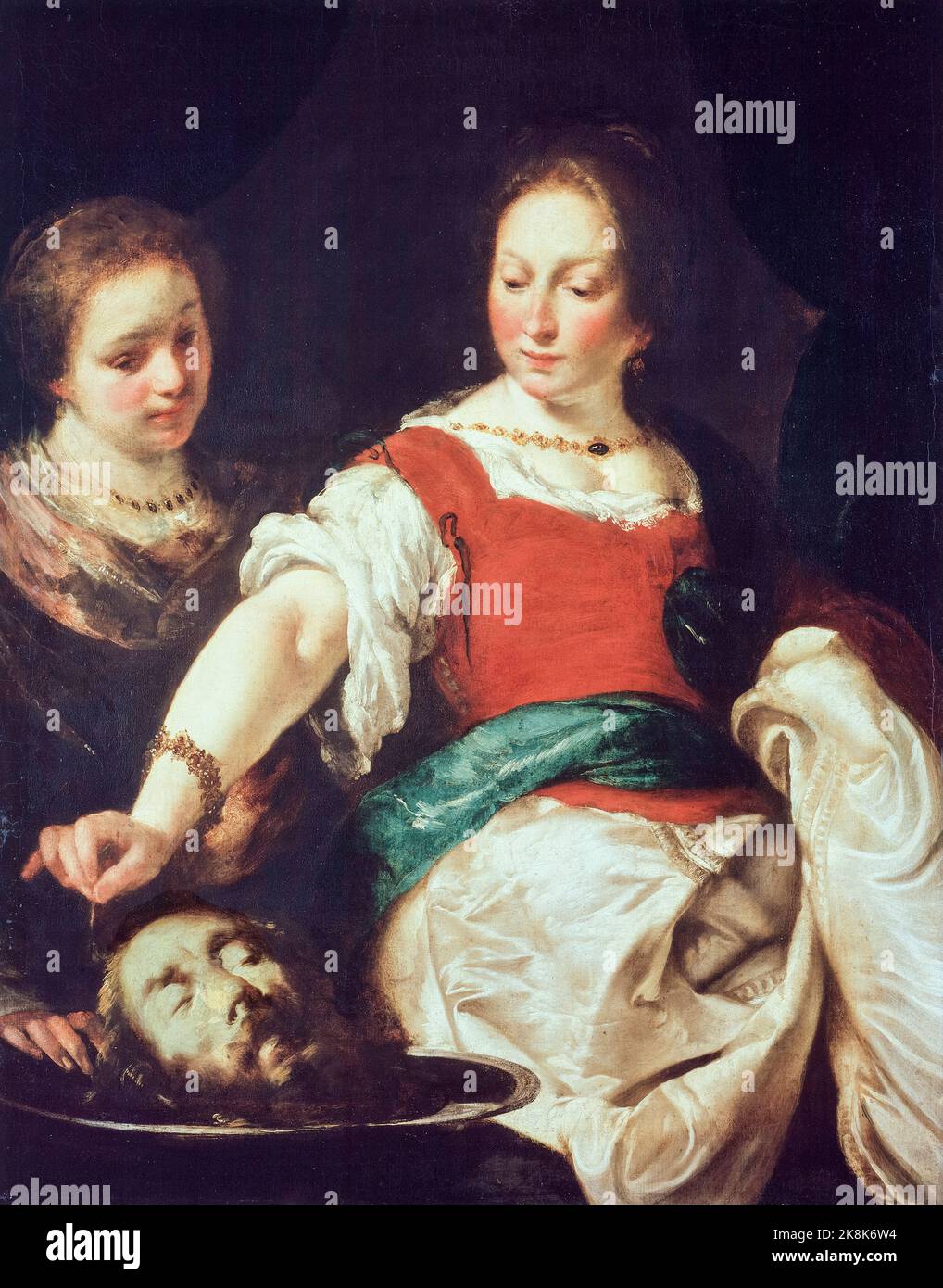 Salome, Ölgemälde auf Leinwand von Bernardo Strozzi, nach 1630 Stockfoto