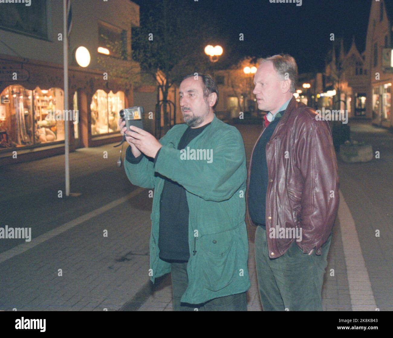 Kopervik 19980508. Fall Birgitte Tengs. Die Anwälte Erik Nadheim (Foto: ALF Ove Hansen Stockfoto