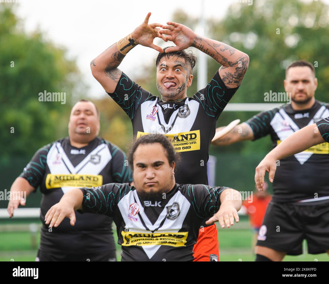 Rugby League World Cup 2021 Neuseeland gegen Wales PDRL im Victoria Park, Warrington Stockfoto