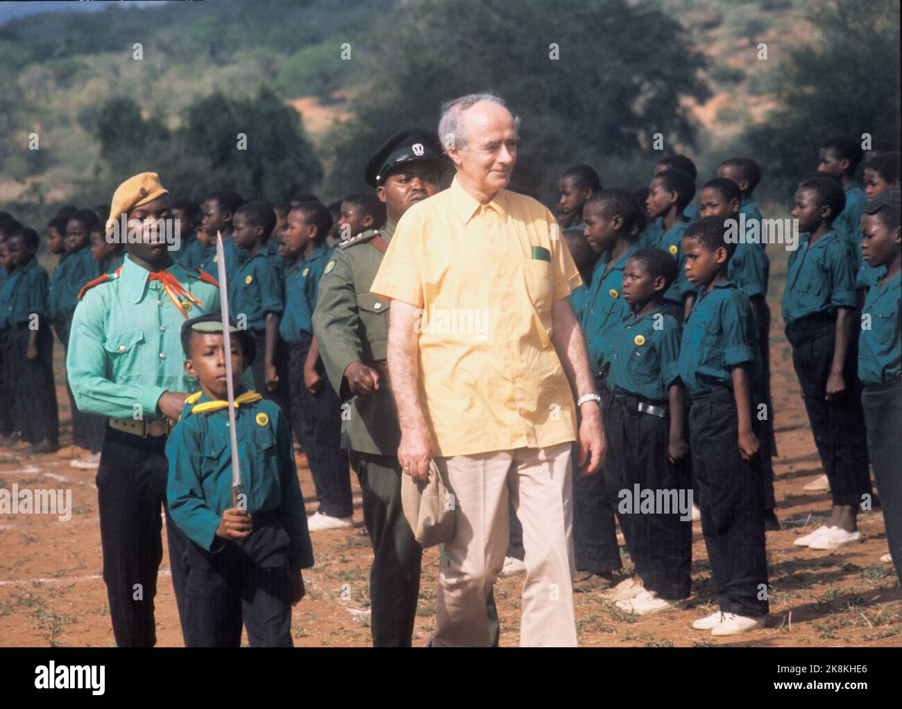 Livingstone / Sambia Februar 1975. Premierminister Trygve Bratteli besucht Afrika mit Frau Randi. Foto: Erik Thorberg NTB / NTB Stockfoto