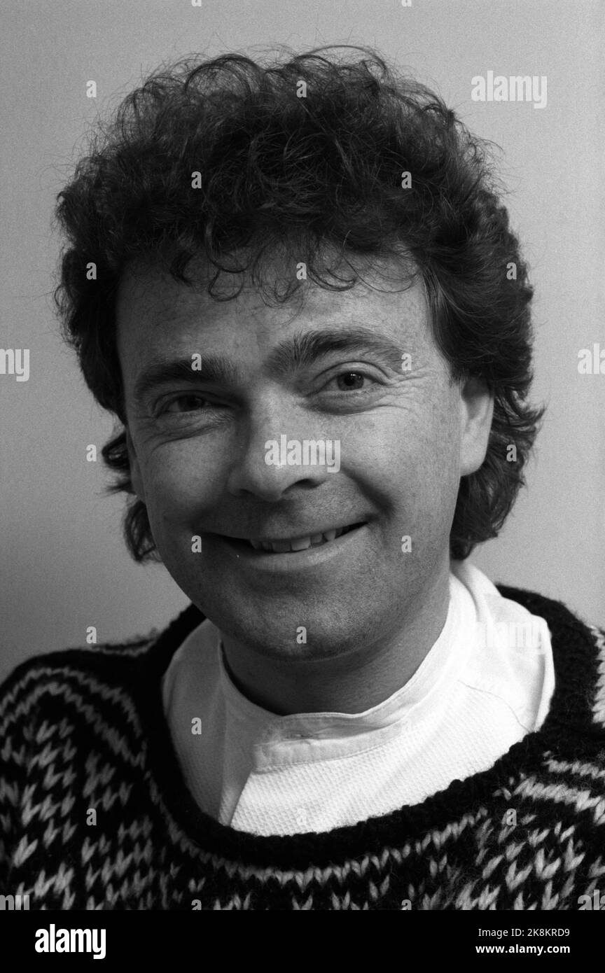 Oslo 20. Januar 1988. Schauspieler Øyvind Blunck. Foto: NTB / NTB / Eystein Hanssen Stockfoto