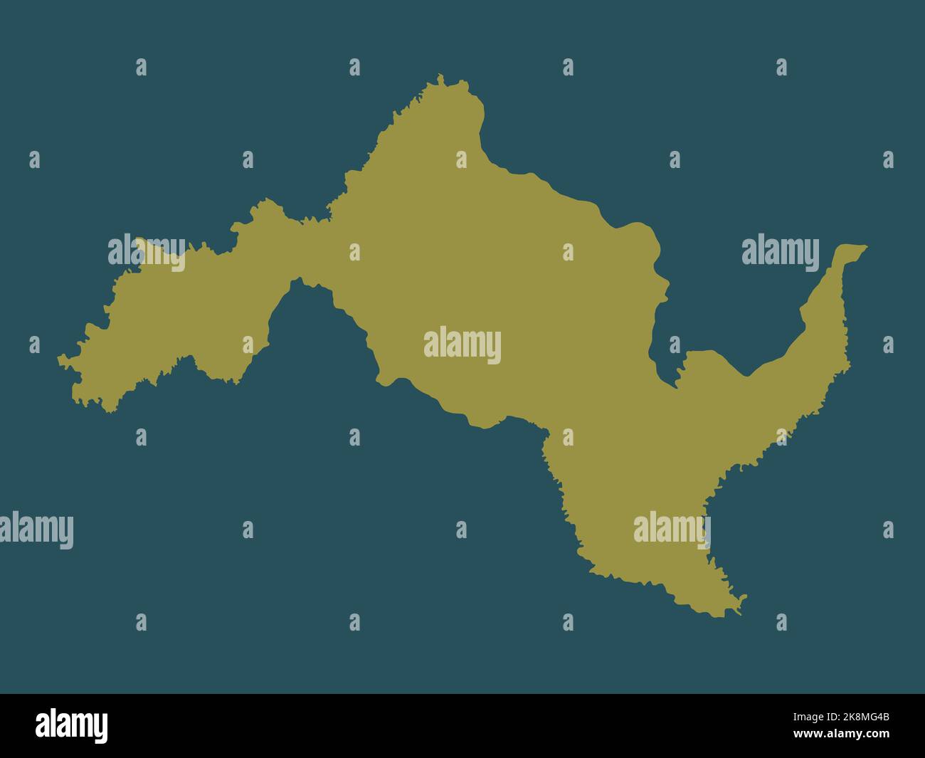 Leribe, Bezirk Lesotho. Einfarbige Form Stockfoto