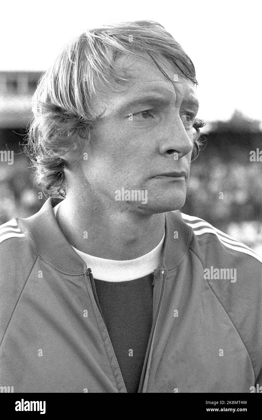 Oslo 1977-08-18: Die norwegische Fußballnationalmannschaft fotografiert am 18. August 1977. Das Bild: Odd Iversen (Vålerenga). Foto: NTB / NTB Stockfoto