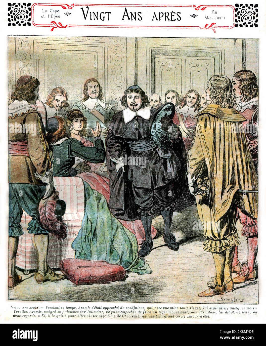 Twenty Years After' (französisch: Vingt ans après), Fortsetzung der Privatsammlung von Alexandre Dumas aus dem 19.. Jahrhundert Stockfoto