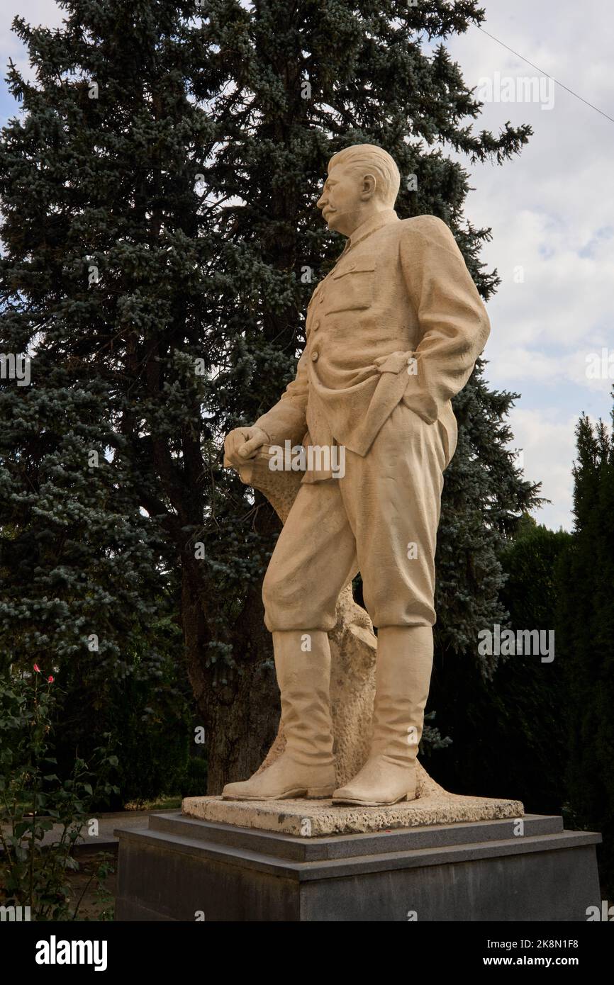 Statue von Josef Stalin, sowjetischer Diktator und Gewaltherrscher, vor