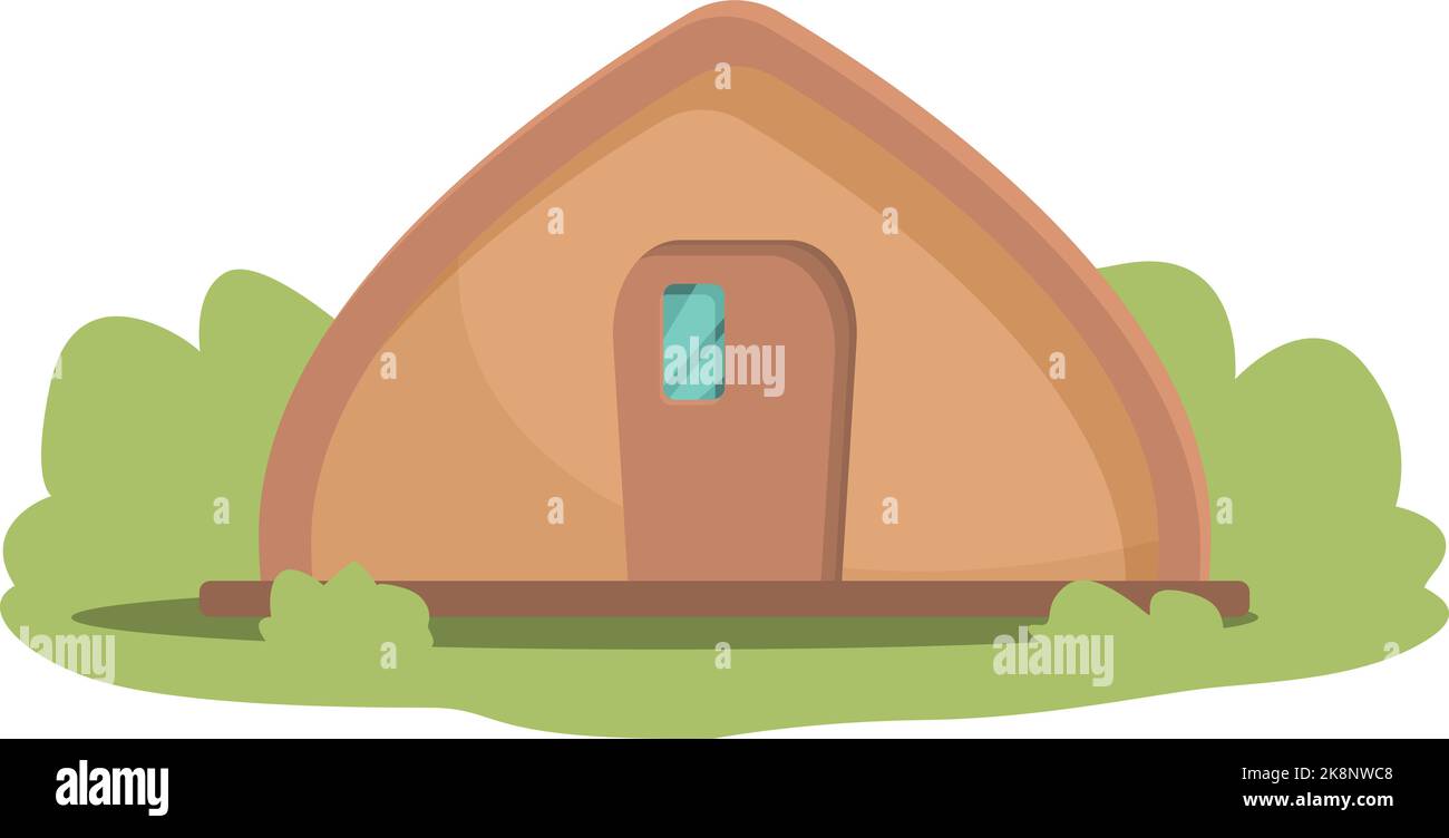 Forest Glamping Icon Cartoon-Vektor. Adventure-Karte. Luxushaus Stock Vektor