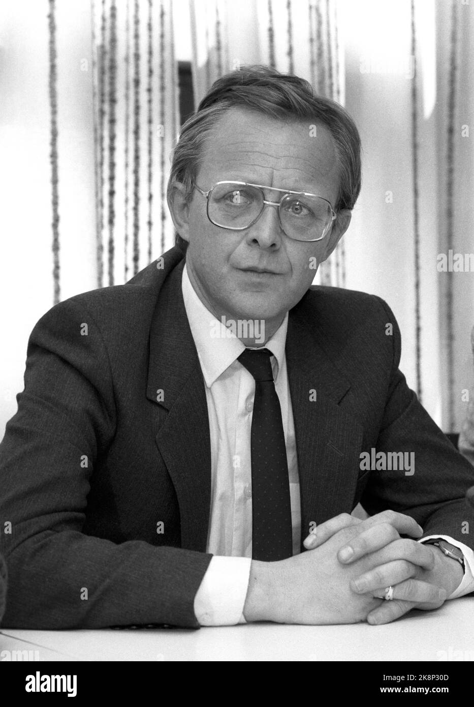 Oslo 19870515. Lasse Qvigstad - Stellvertretender Generalanwalt. Foto: Eystein Hanssen / NTB Stockfoto