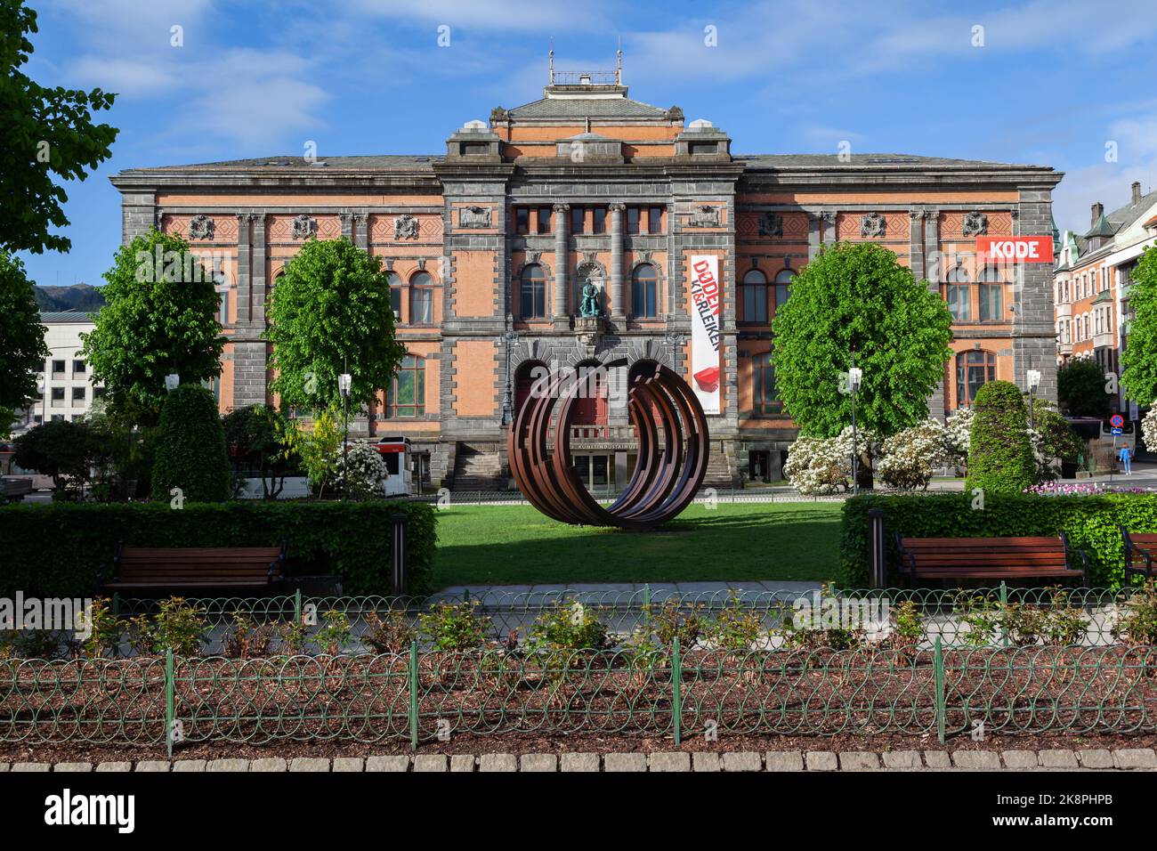 Das historische Westnorwegische Museum für Dekorative Kunst in Bergen, Norwegen Stockfoto