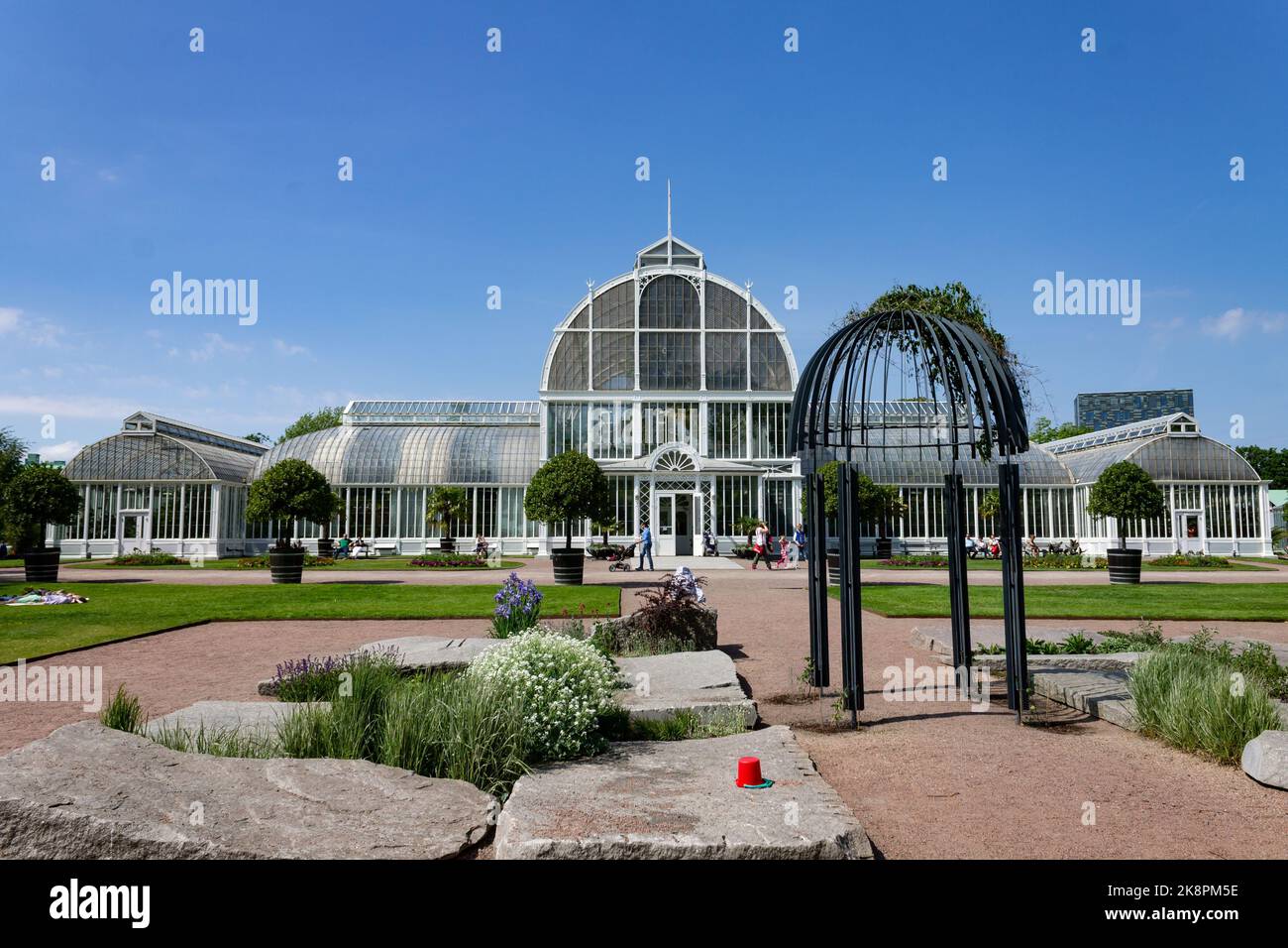 Das Gewächshaus im Park der Gartengesellschaft von Göteborg, Schweden Stockfoto