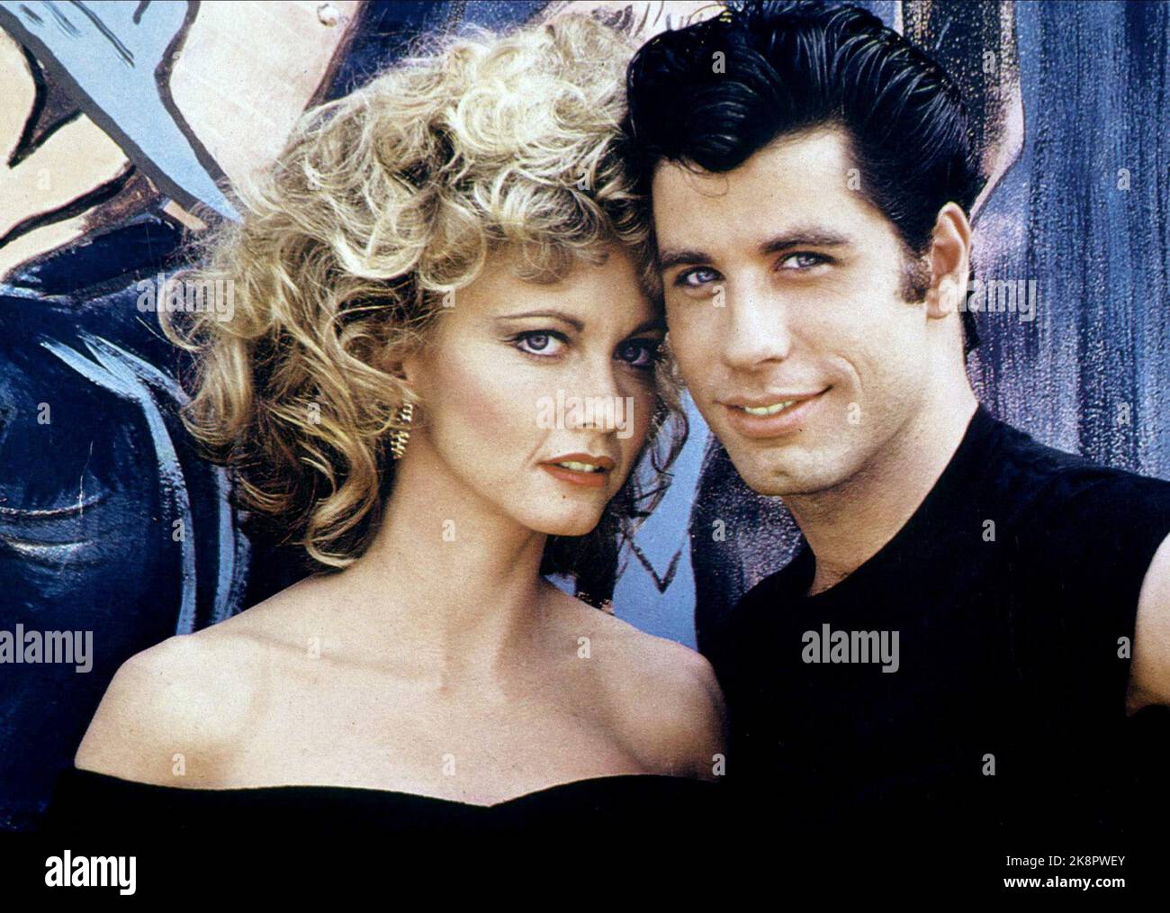 Schmierfett 1978 Olivia Newton John & John Travolta Stockfoto