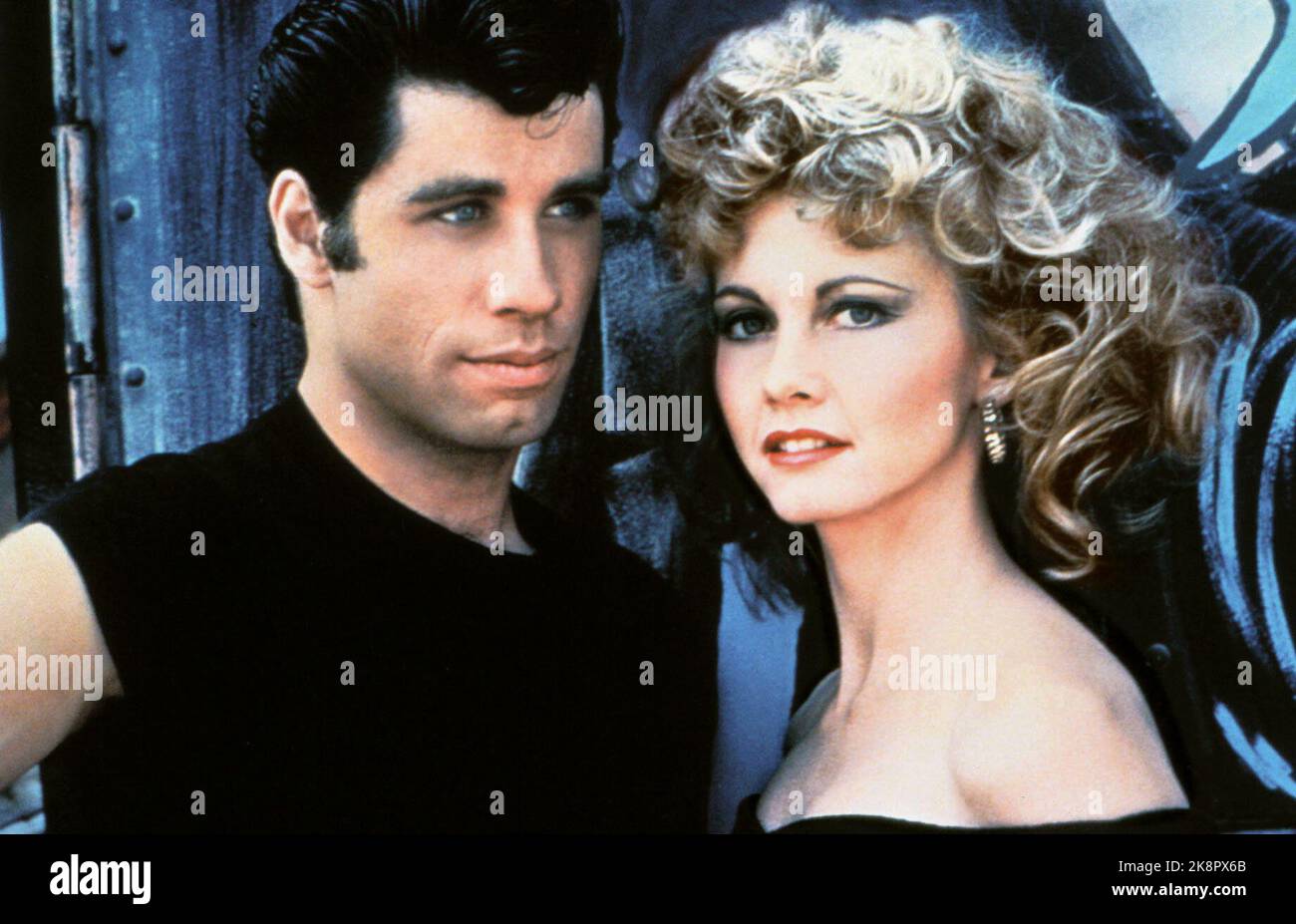 Schmierfett 1978 Olivia Newton John & John Travolta Stockfoto
