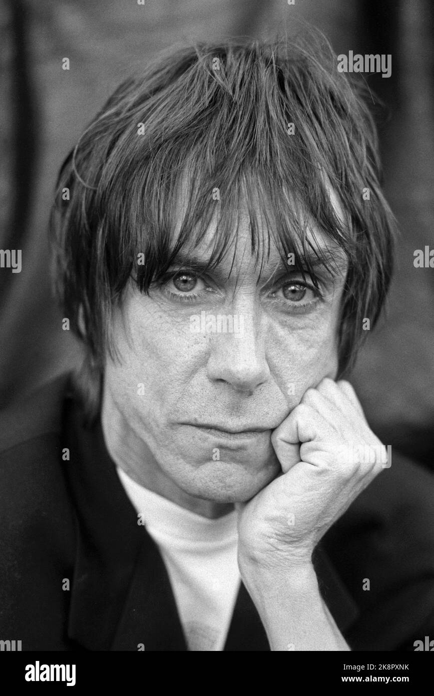 Oslo 19900706: Der Künstler Iggy Pop ist stolz darauf, endlich erwachsen zu sein und stolz auf seine neue LP. Foto: Bjørn-Owe Holmberg NTB / NTB Stockfoto