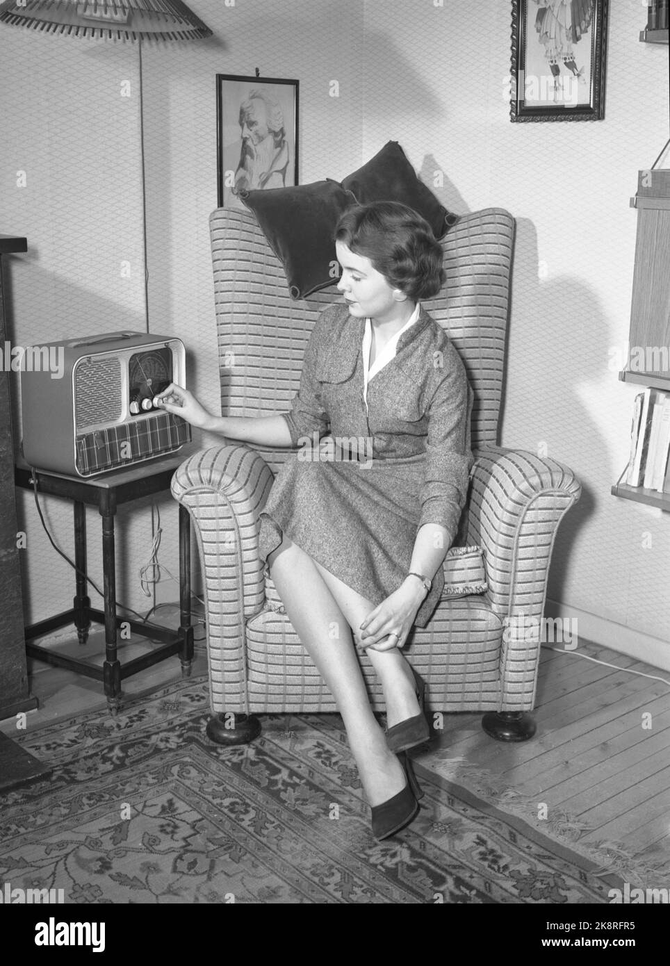 Oslo 19550209 'Mr. And Mrs. Lykke' Illustration Fotos zum Artikel über