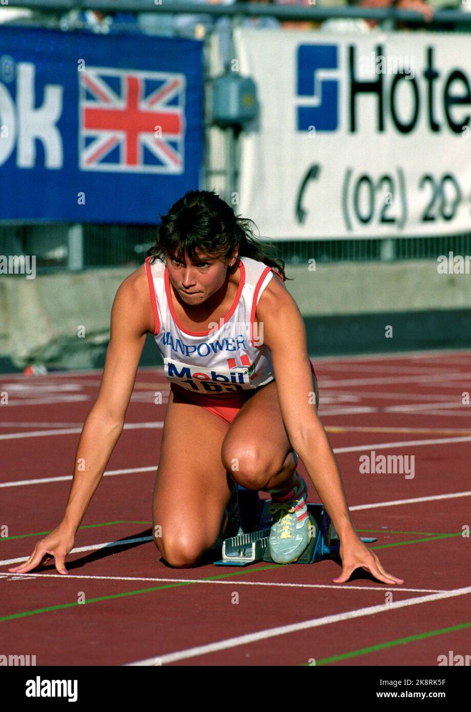 Oslo 19920704 bislett games 1992 fi sports Fotos und Bildmaterial in
