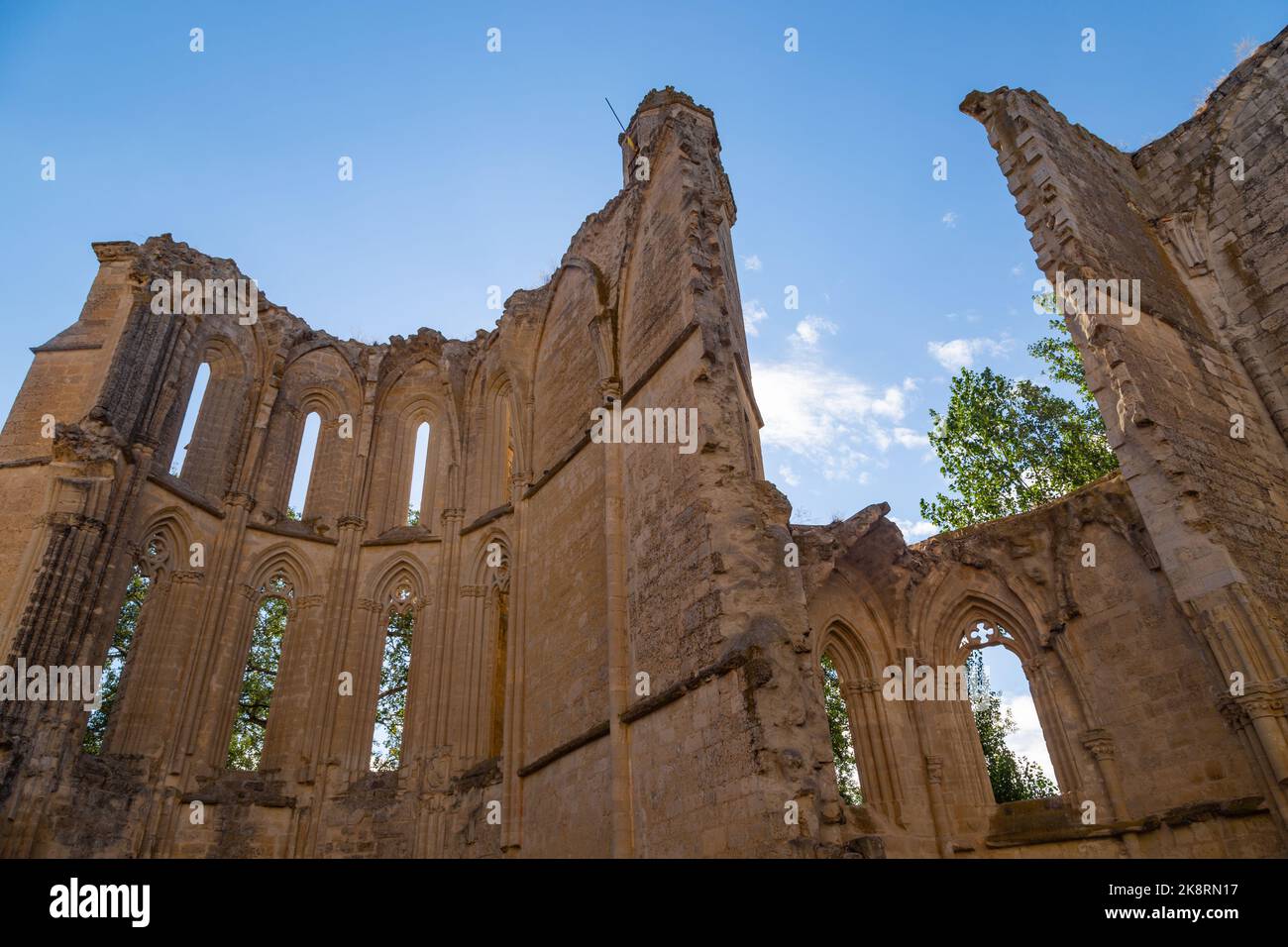 Herrliche Ruinen des Klosters San Anton aus dem 16. Jahrhundert - Castrojeriz, Kastilien und Leon, Spanien Stockfoto