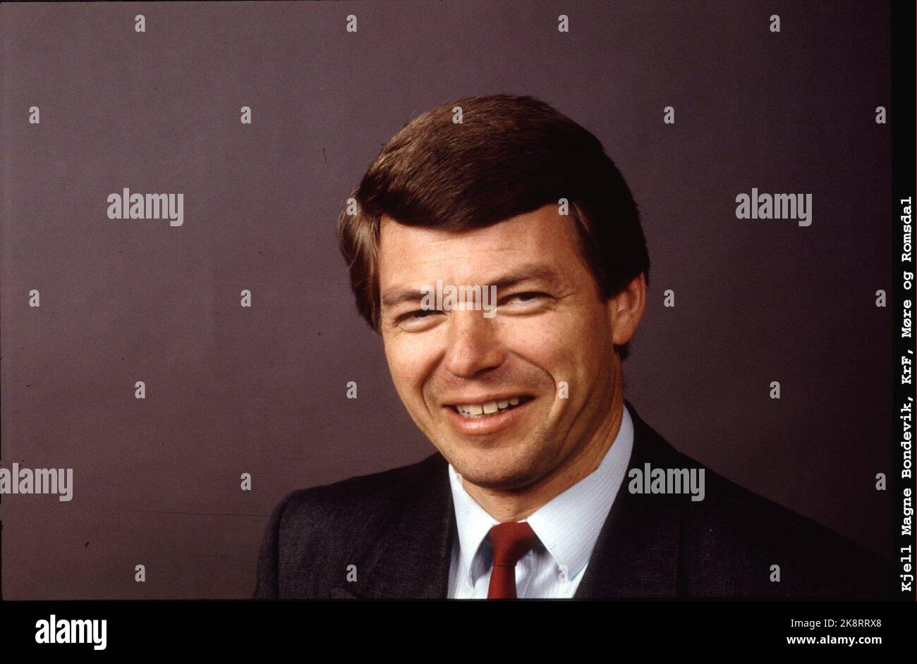 Kjell Magne Bondevik, Møre Og Romsdal, christliche Volkspartei, die Periode 1989/1993, Parteiführer. Foto: Bjørn-Owe Holmberg Stockfoto