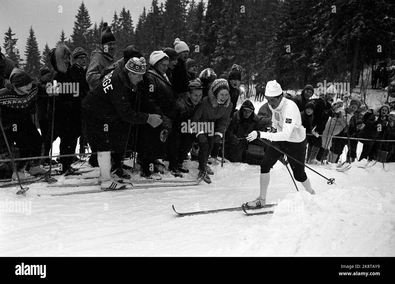 Oslo 19660223 Wm In Holmenkollen 1966 Langlauf 4 X 10 Km Staffel Für Männer Wie Norwegen 