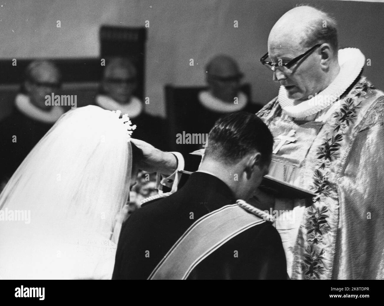Oslo 19680829 Königliche norwegische Hochzeit. Kronprinz Harald