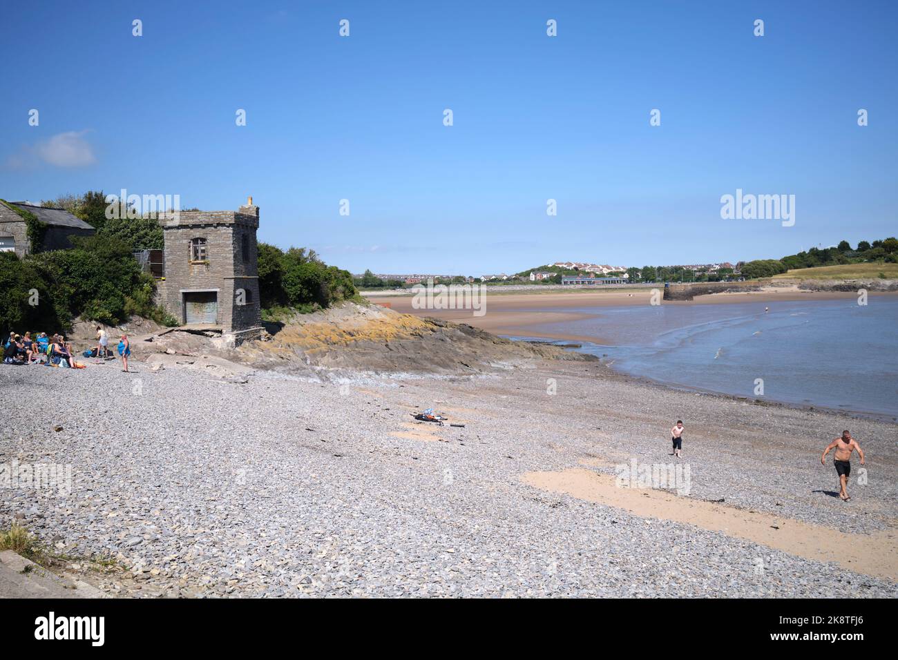 Watch House oder Watch Tower Bay Barry South Wales UK Stockfoto