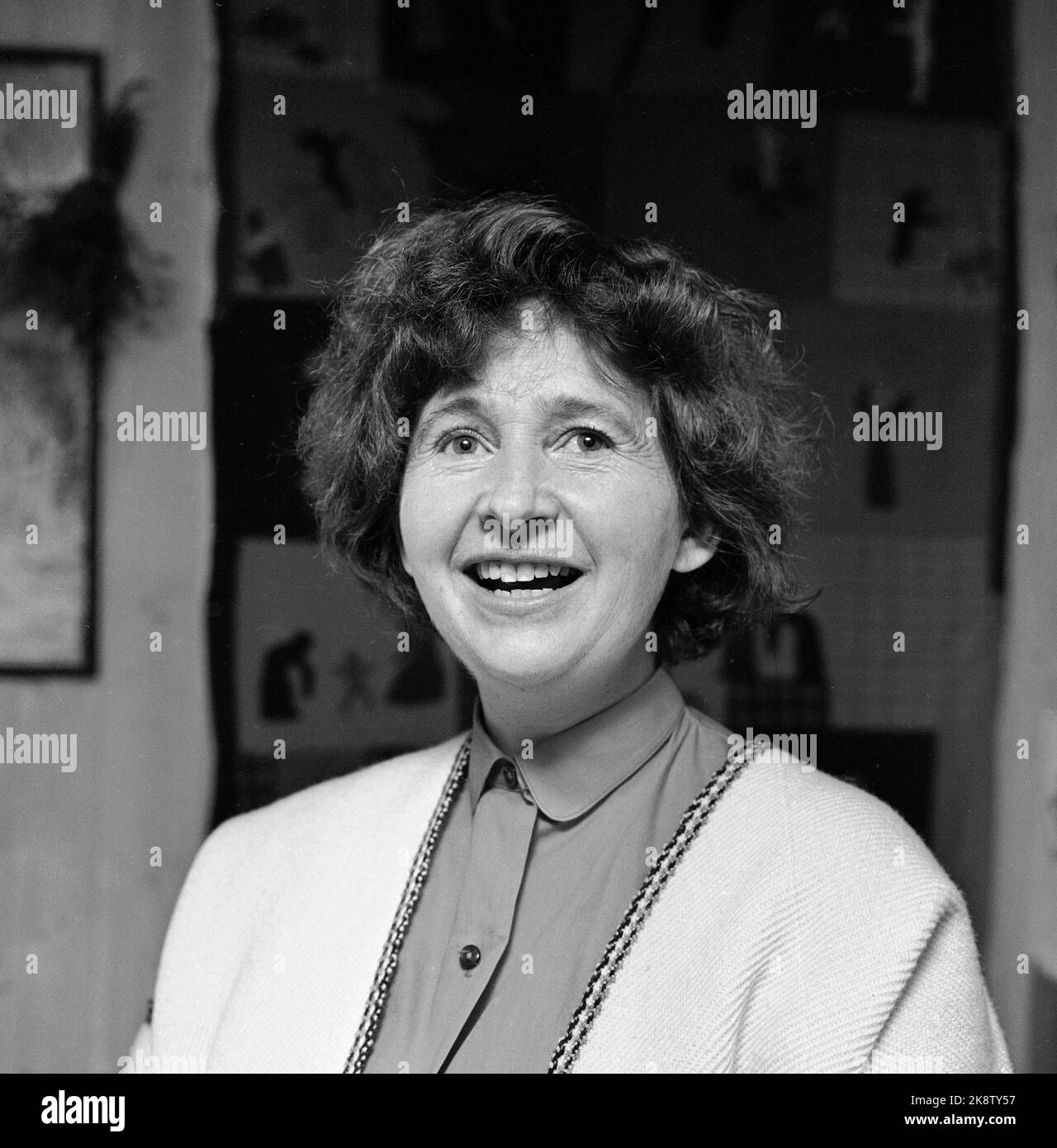 Oslo 19660606 Autorin Anne-Cath. Vestly, Porträt. Foto: NTB / NTB Stockfoto