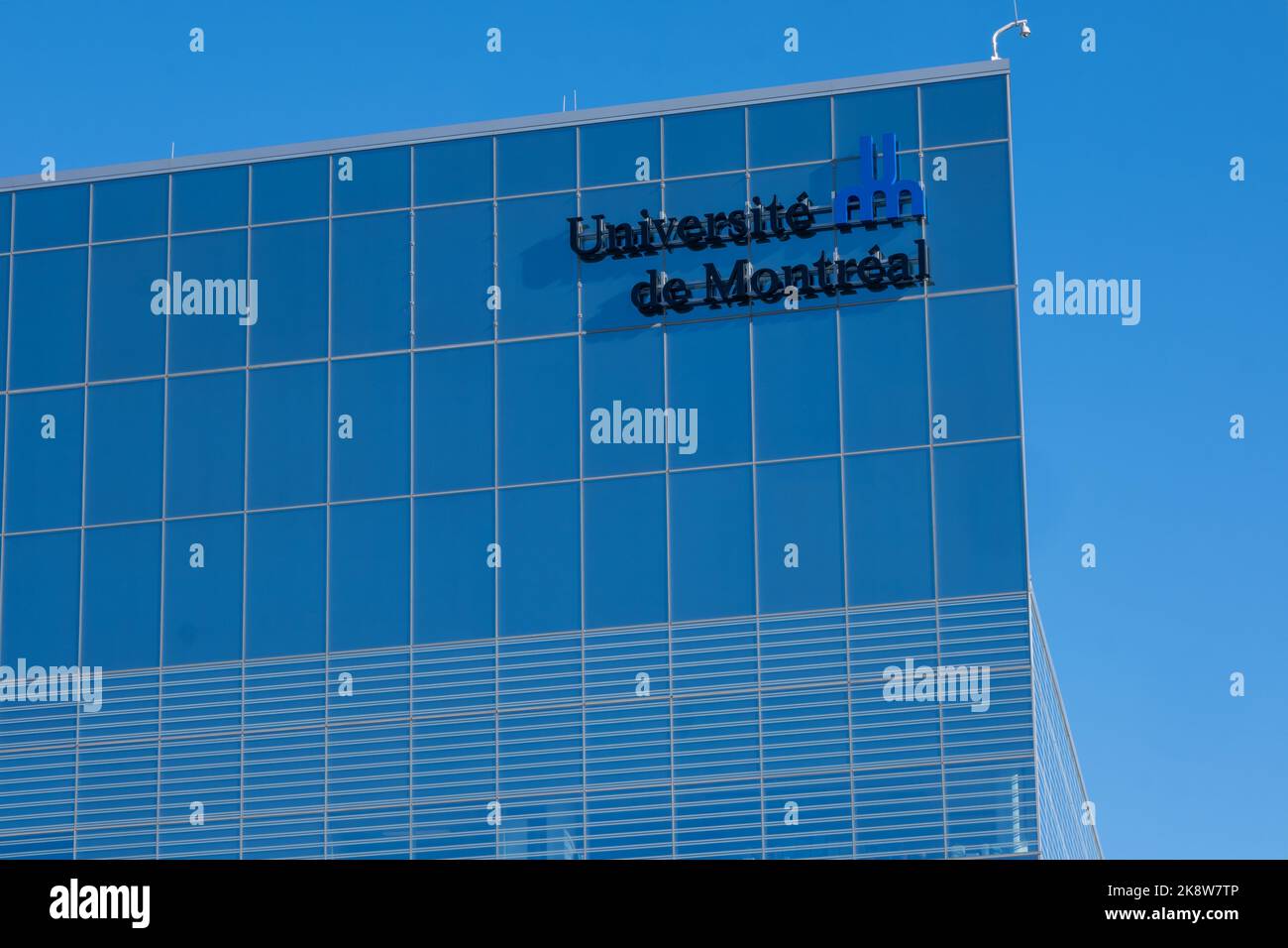 Montreal, CA - 10. Oktober 2022: Fassade des Science Complex-Gebäudes der Universite de Montreal auf dem Campus MIL Stockfoto