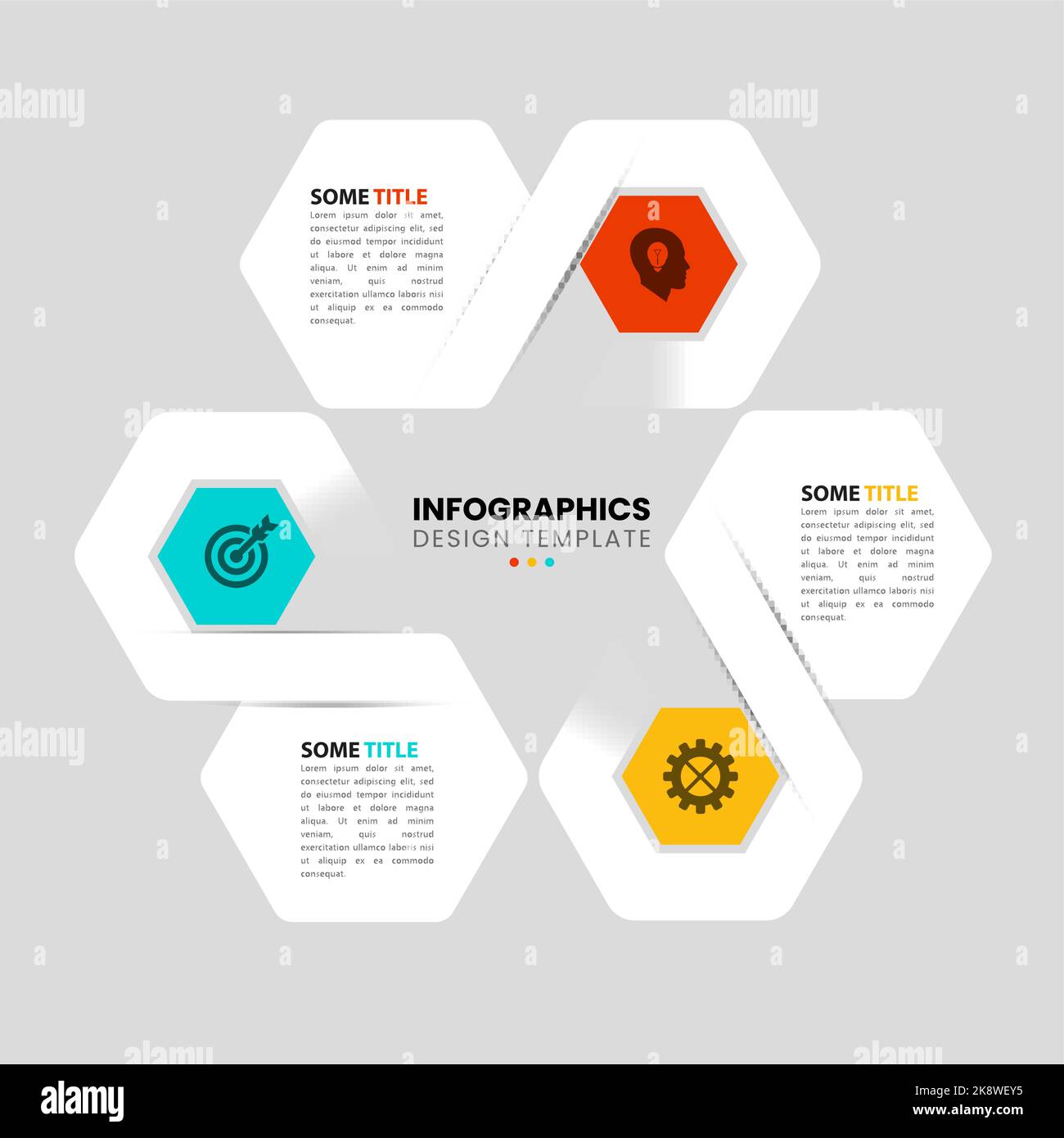 Infografik-Design-Vorlage. Kreatives Konzept mit 3 Schritten. Kann für Workflow-Layout, Diagramm, Banner, webdesign verwendet werden. Vektorgrafik Stock Vektor