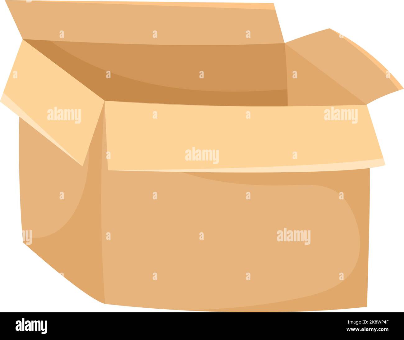 Verpackungsökologie-Symbol für Karton Stock Vektor