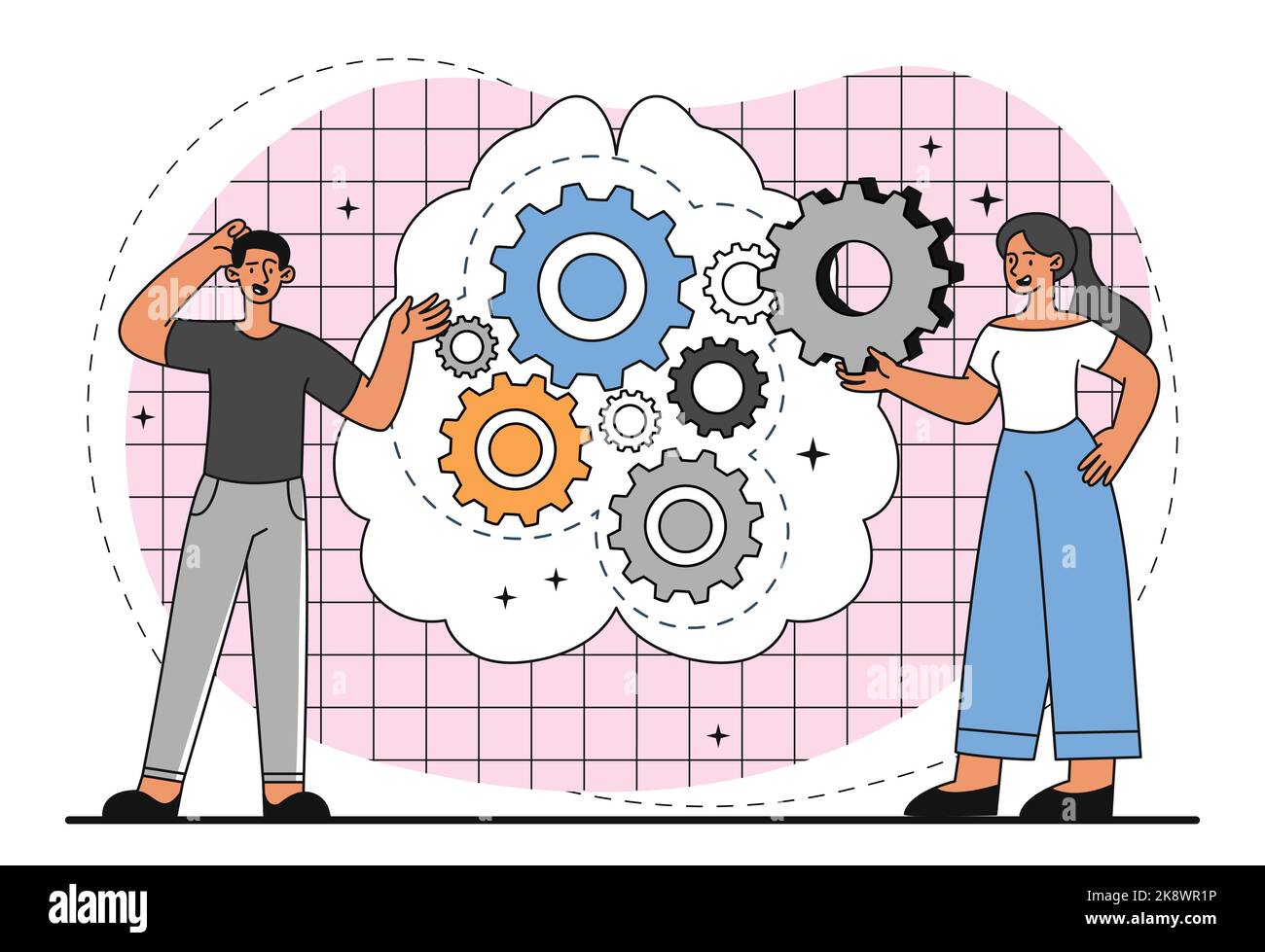 Logisches Denkkonzept Stock Vektor