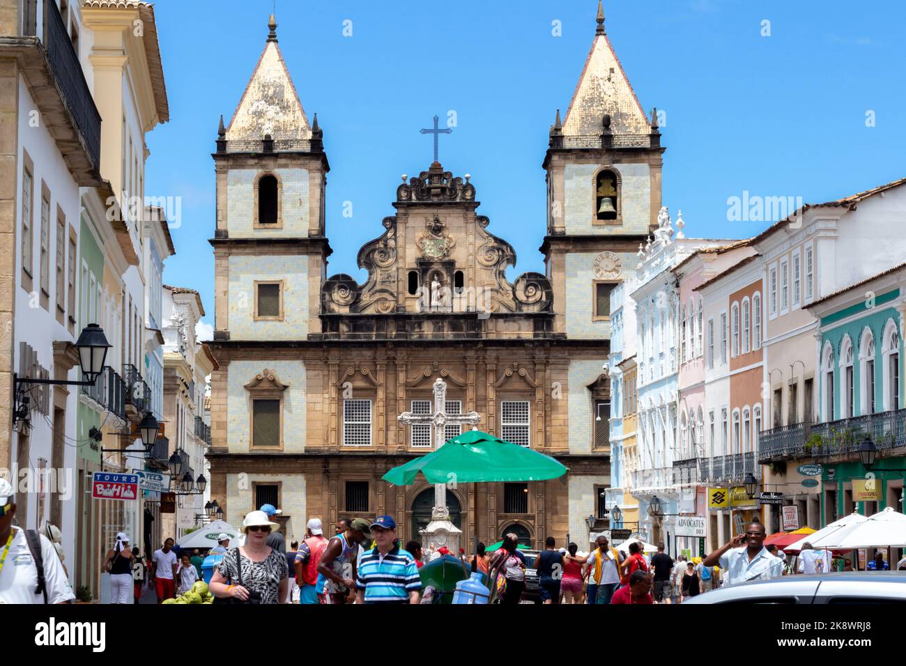 SALVADOR - BAHIA, BRASILIEN – 21 2022. SEPTEMBER: Igreja de Sao Francisco Stockfoto