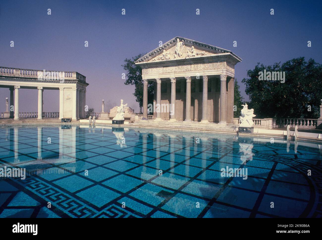 USA. Kalifornien. Hearst Castle in San Simeon. Neptune Pool. Stockfoto