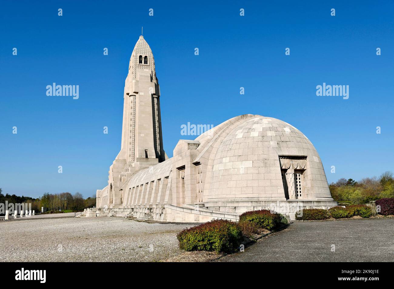 Frankreich, Maas, Douaumont, Ossuairy und Memorial of Douaumont. Stockfoto