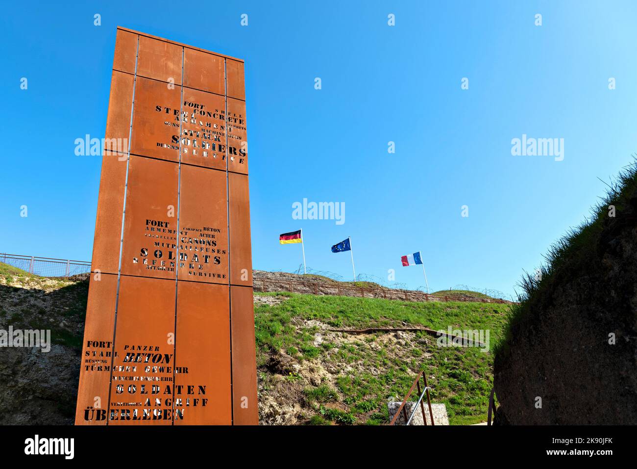 Frankreich, Maas, Douaumont, die Militärfestung von Douaumont. Stockfoto