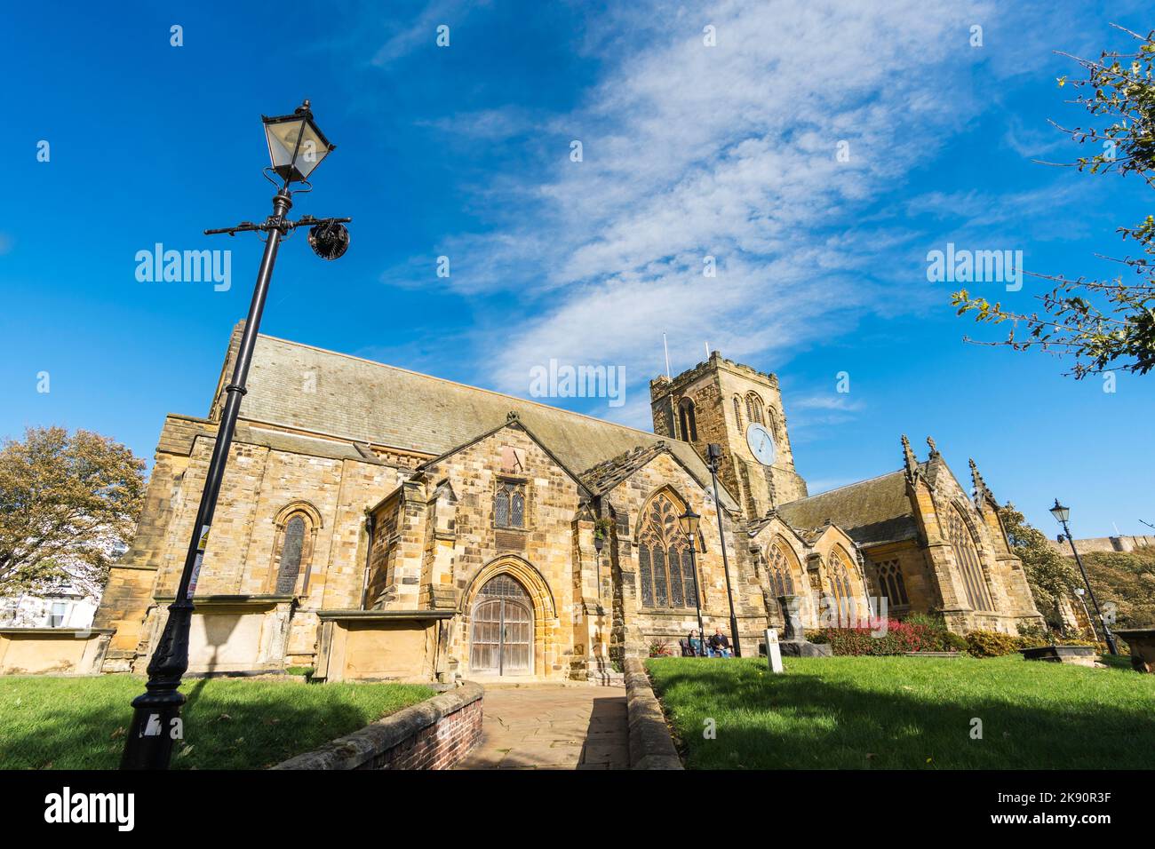 Die denkmalgeschützte Kirche Saint Mary in Scarborough, North Yorkshire, England, Großbritannien Stockfoto
