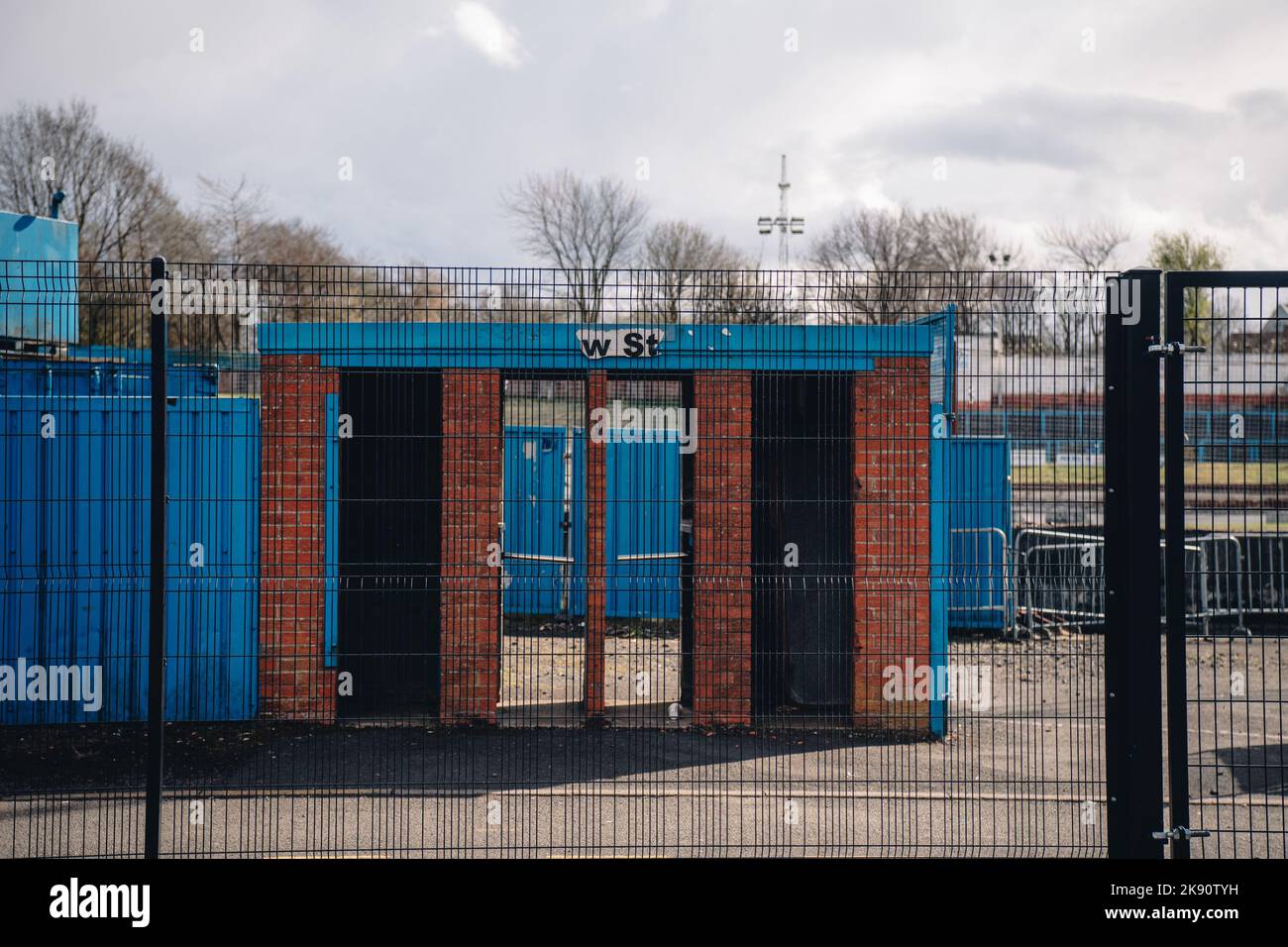 Der Cowdenbeath Football Club ist eine schottische semiprofessionelle Fußballmannschaft mit Sitz in Cowdenbeath, Fife. Stockfoto