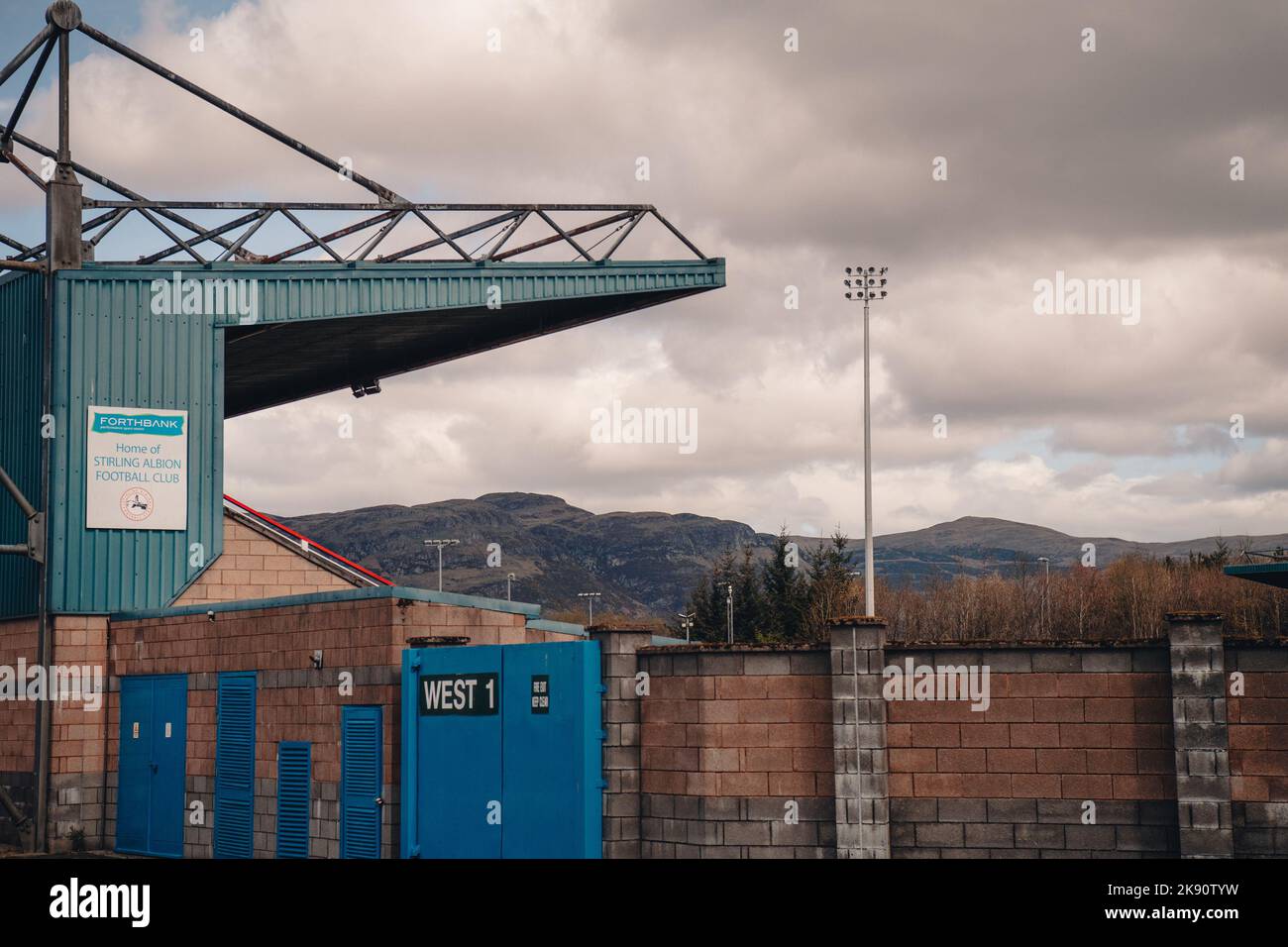 Der Stirling Albion Football Club ist ein schottischer Fußballverein in der Stadt Stirling. Stockfoto
