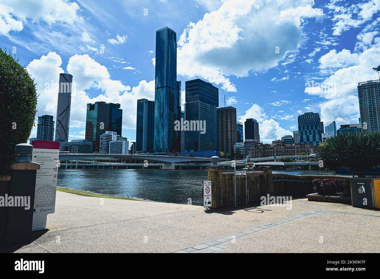 Skyline Brisbane City CBD Australien Stockfoto