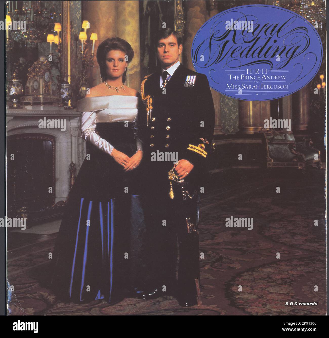Königliche Hochzeit von Prinz andrew und Sarah Ferguson BBC-Album Stockfoto