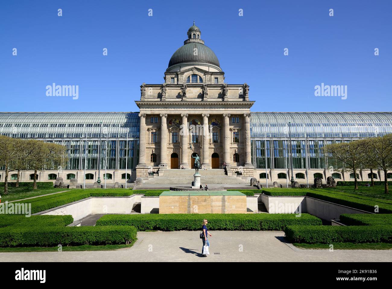 Der Bayerische Staat in München, Deutschland Stockfoto