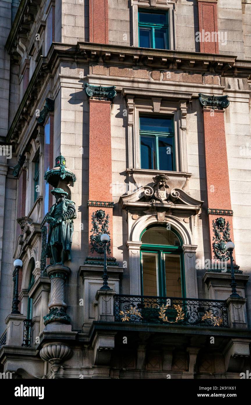 Historiker Palais Equitable Building in Wien, Österreich. Stockfoto