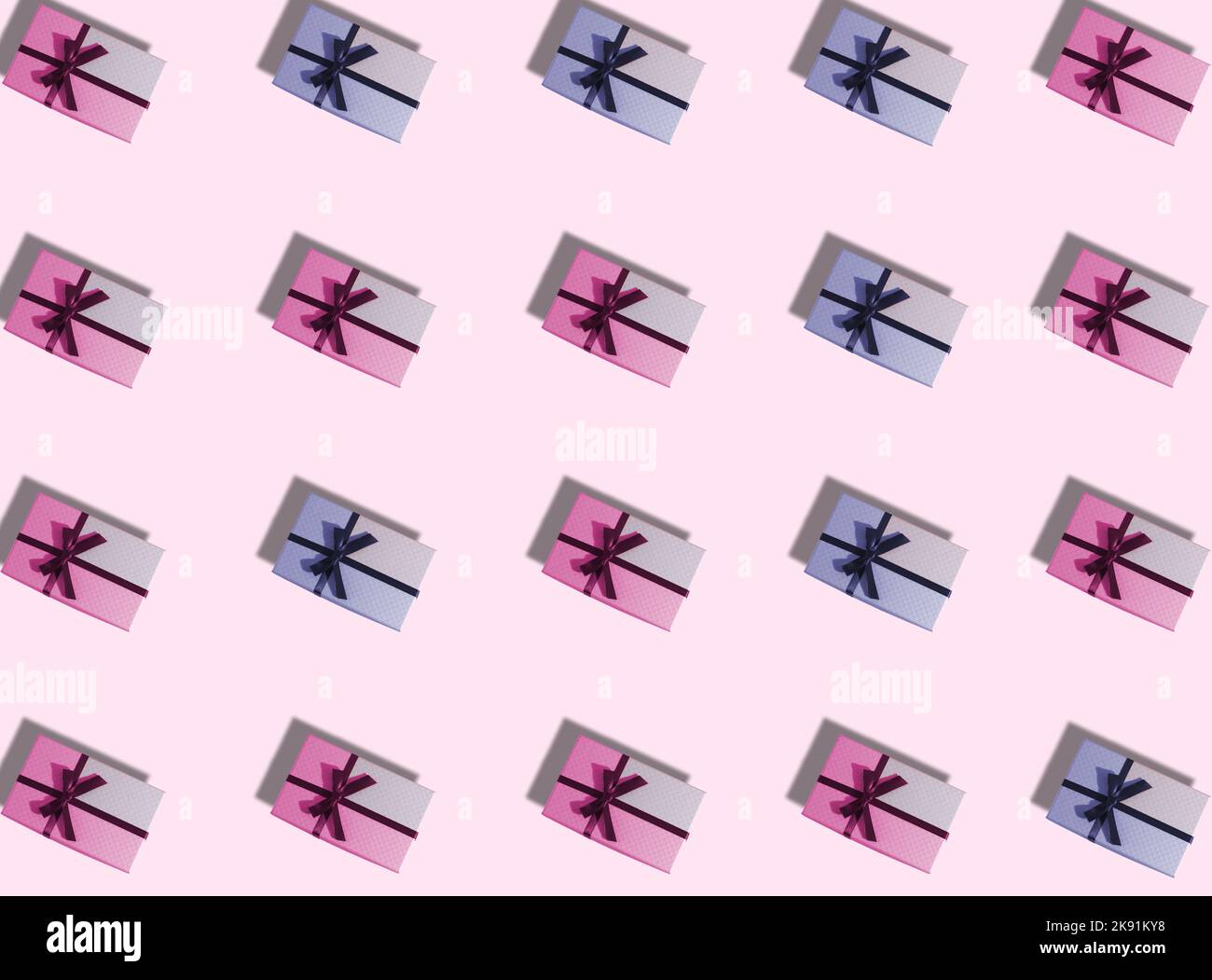 Muster Geschenk-Paket, Urlaubszeit, Jahreszeit des Schenkens Stockfoto