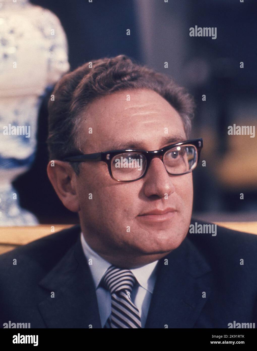 Henry Kissinger Foto von Dennis Brack. bb85 Stockfoto
