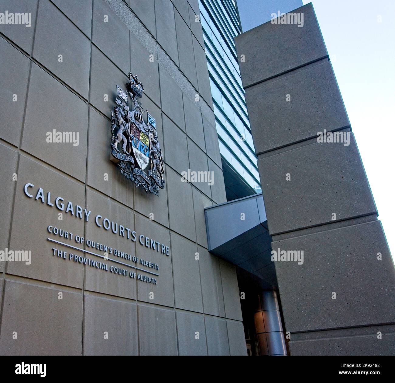 Calgary Courts Centre Alberta Stockfoto