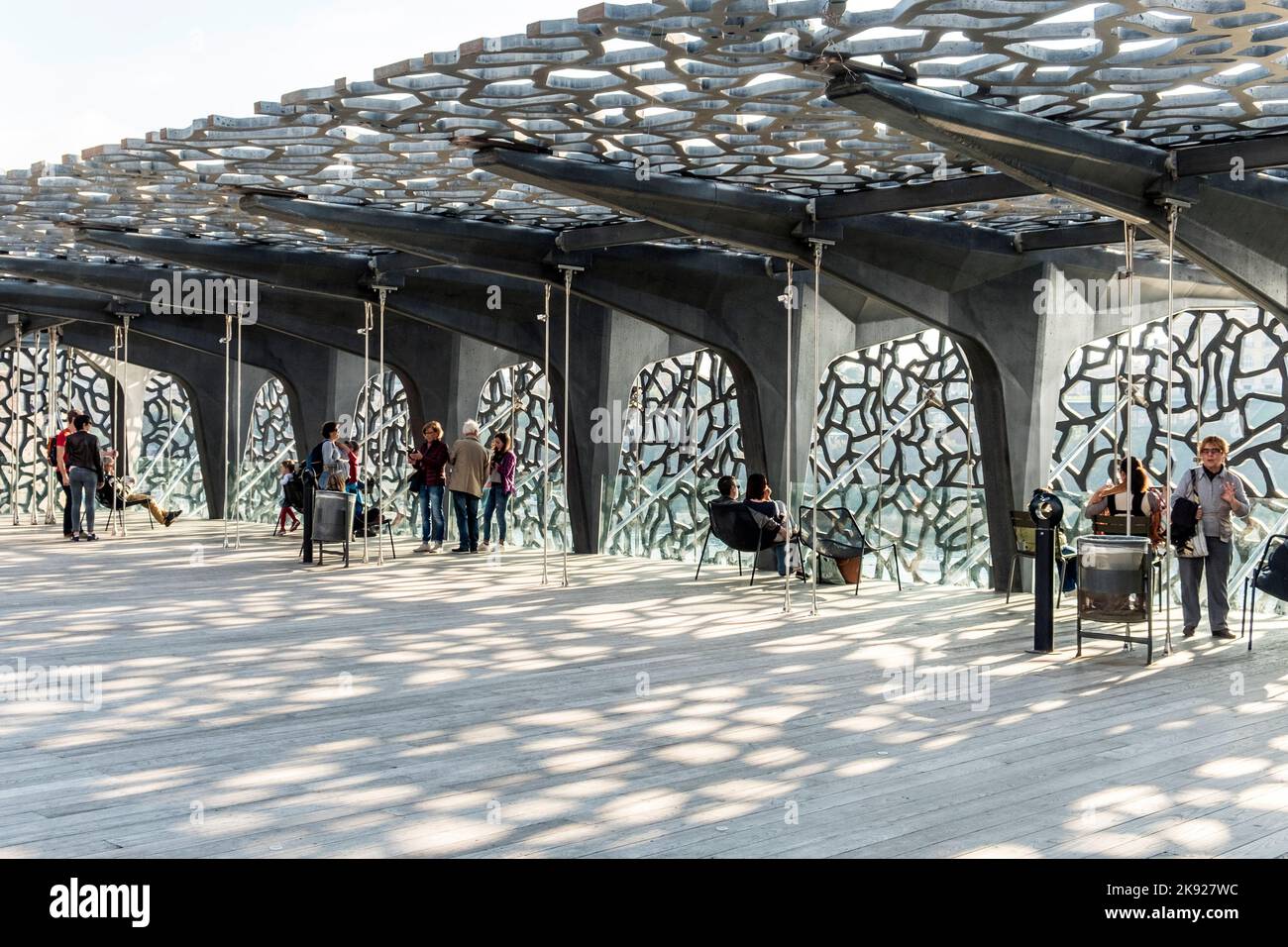 MARSEILLE, FRANKREICH - OCT 31, 2016: Das Museum der europäischen und mediterranen Zivilisationen namens Mucem Stockfoto