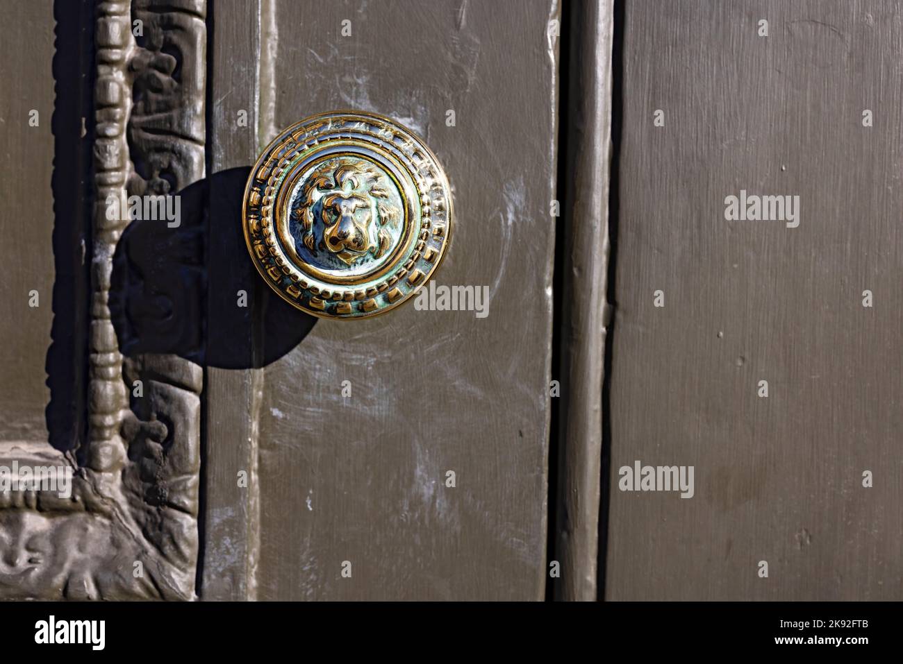 Ballarat Australia / Türknauf aus kunstvollem Messing; Außenansicht des Rathauses von Ballarat aus dem Jahr 1872. Stockfoto
