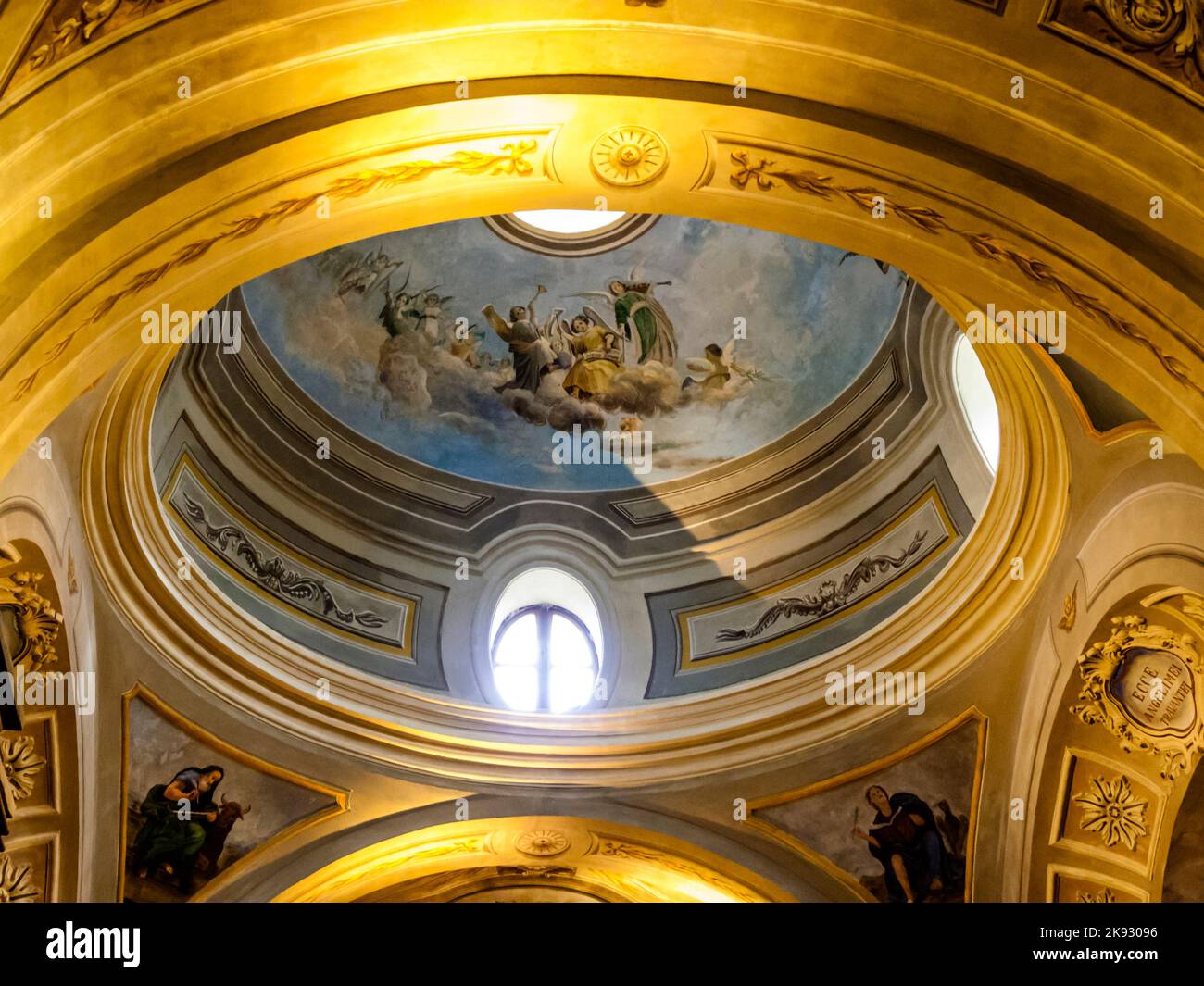 ALTAGRACIA, ARGENTINIEN - APR 4, 2015: Berühmte Missionskirche Estancia Jesuitica in Altagracia, Argentinien. Das Museum ist ein unesco-Weltkulturerbe Stockfoto