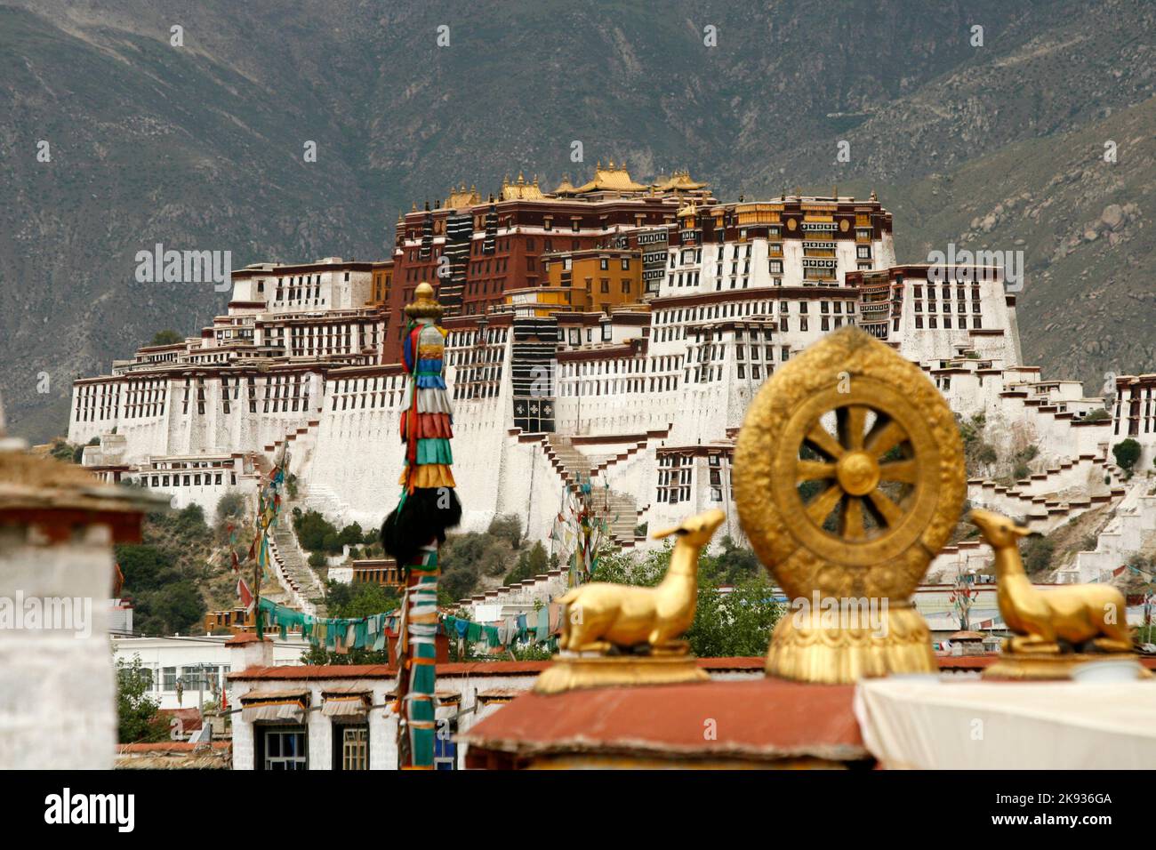 Der Potala Palast in Lhasa, China, Tibet. Stockfoto