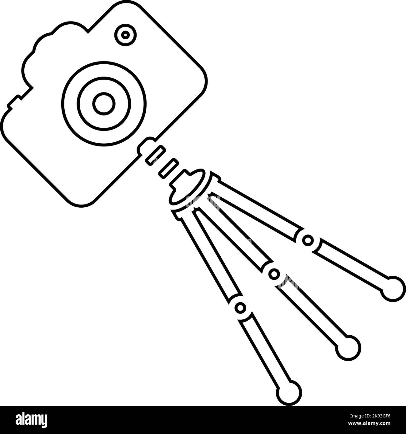 Symbol für Fotoaufnahmen der Kamera Stock Vektor