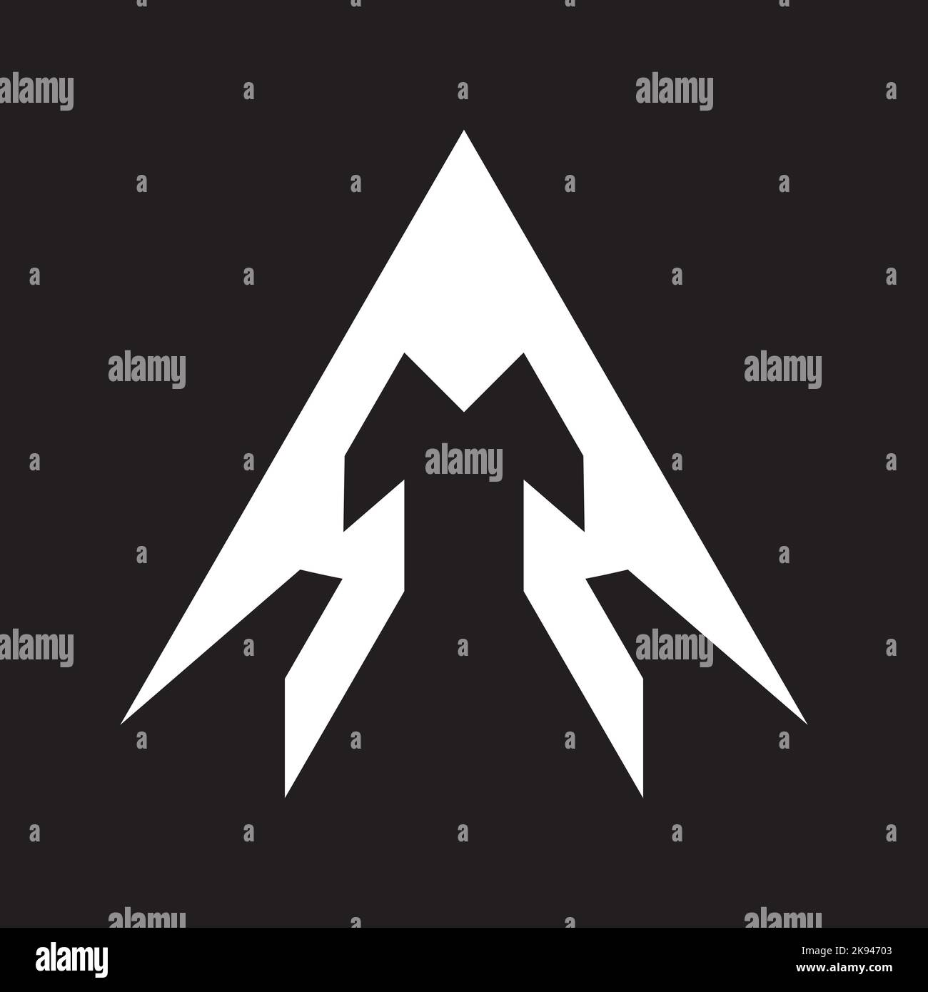Schreiben Sie ein Logo-Design. Branding-Identität Corporate Vektor ein Symbol und Logo. Stock Vektor