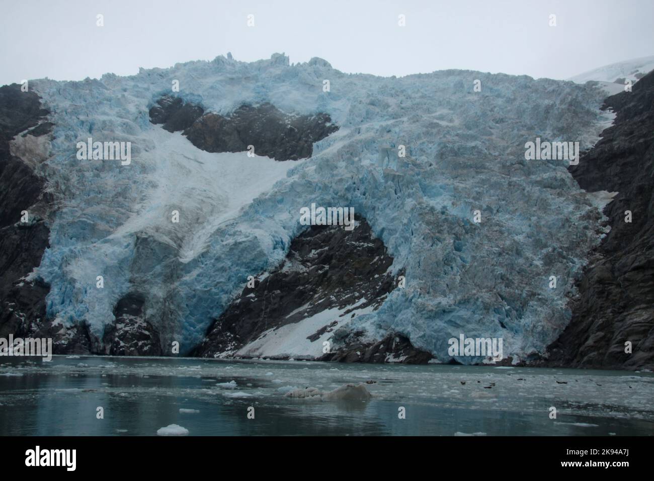 Holgate Glacier, Harding Icefield, Kenai-Fjords-Nationalpark, Alaska, USA Stockfoto